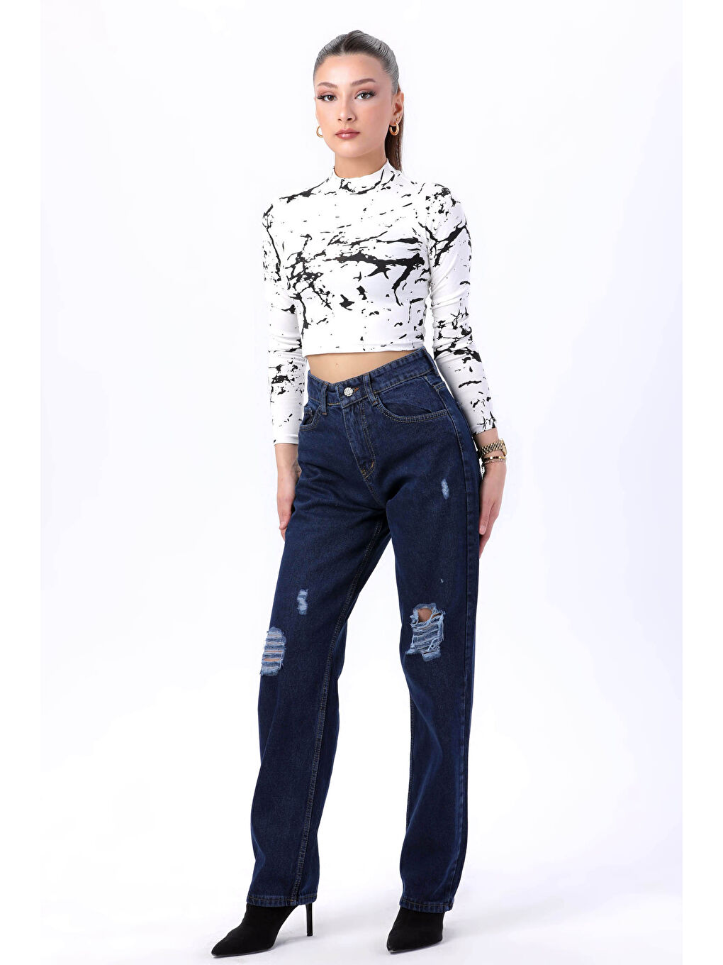 Palazzo Lazerli Jean Pantolon Koyu Mavi   23807