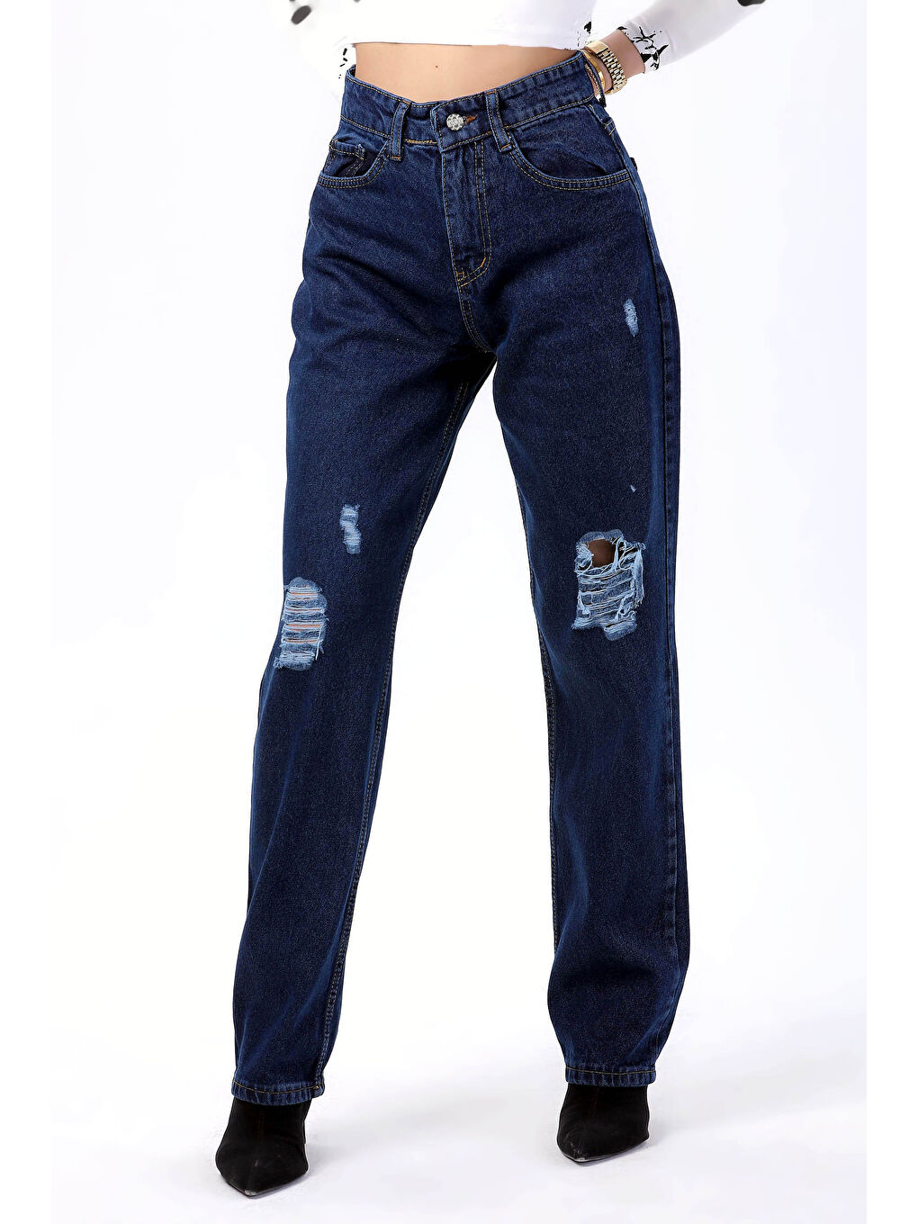 Palazzo Lazerli Jean Pantolon Koyu Mavi   23807-2