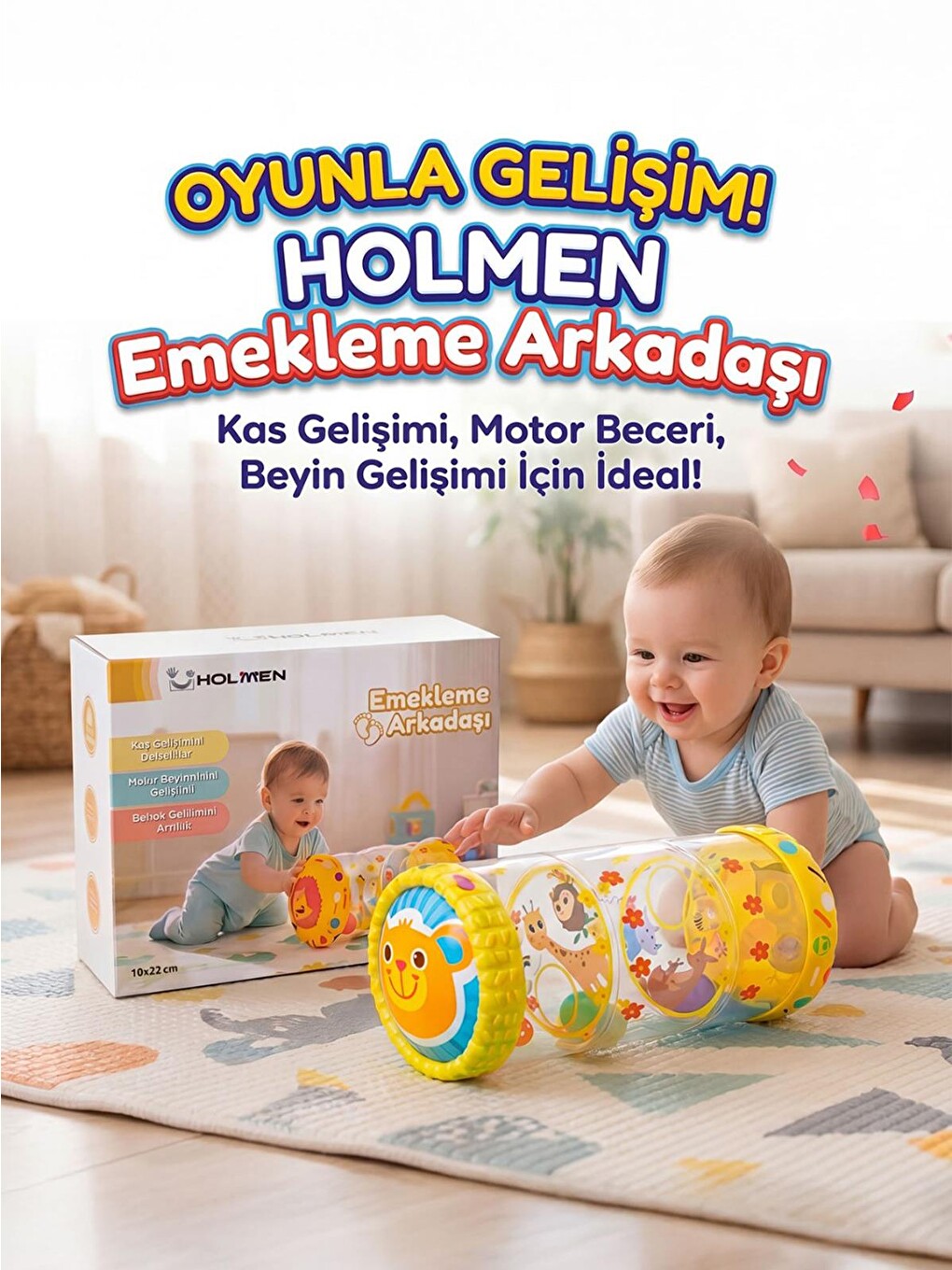 Emekleme Arkadaşı Sarı 18x22x48 Cm +8 Ay - Standart-3