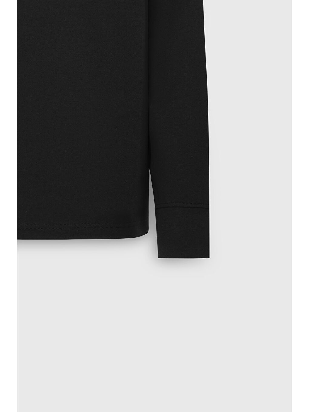 Erkek Siyah Pamuklu Standart Fit Normal Kesim Bisiklet Yaka Cepli Esnek Sweatshirt-7