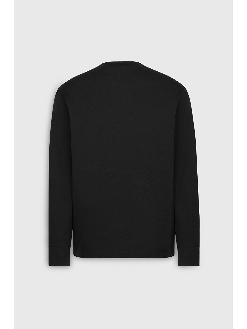 Erkek Siyah Pamuklu Standart Fit Normal Kesim Bisiklet Yaka Cepli Esnek Sweatshirt-8