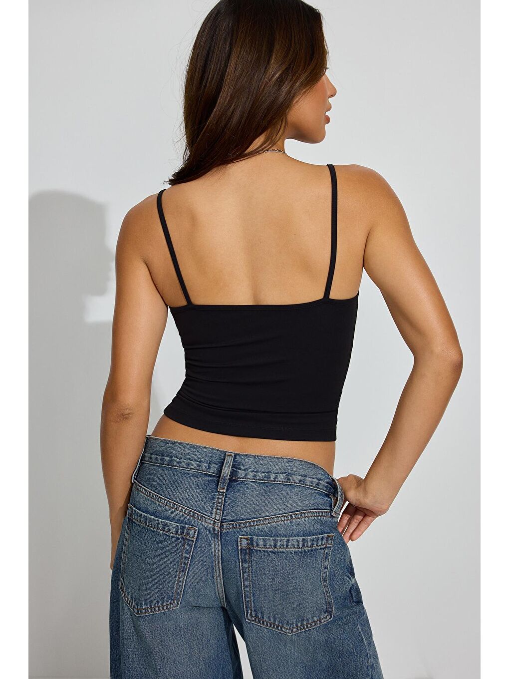 Siyah Askılı V Yaka Atlet Mg2454-9