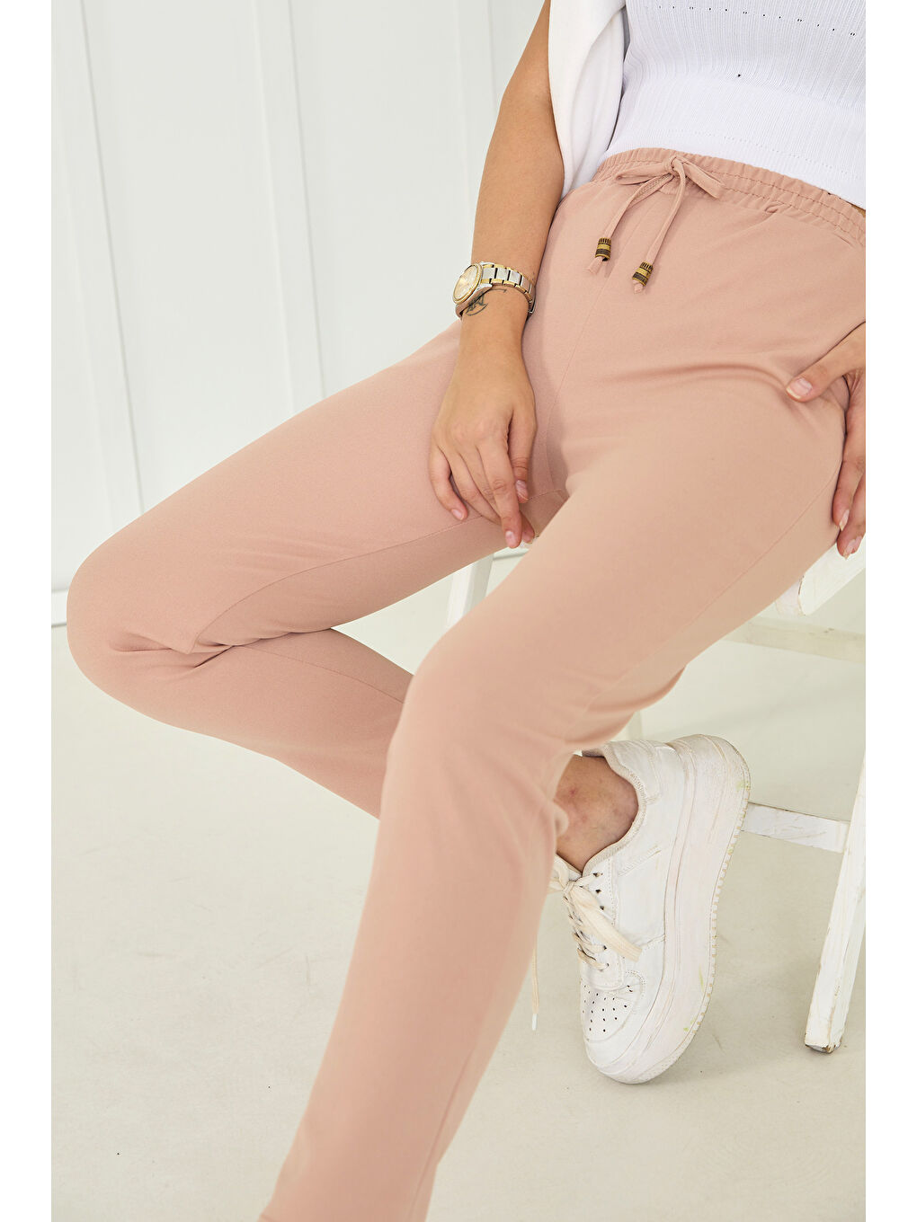 Havuç Pantolon Bej - 27076-3