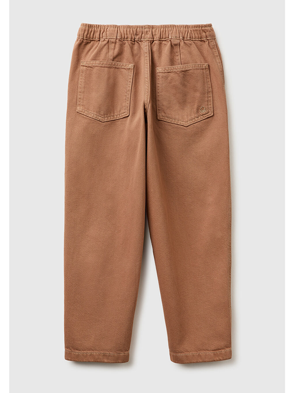 Erkek Çocuk Kahverengi Cebi Logo Nakışlı Jogger Pantolon-1
