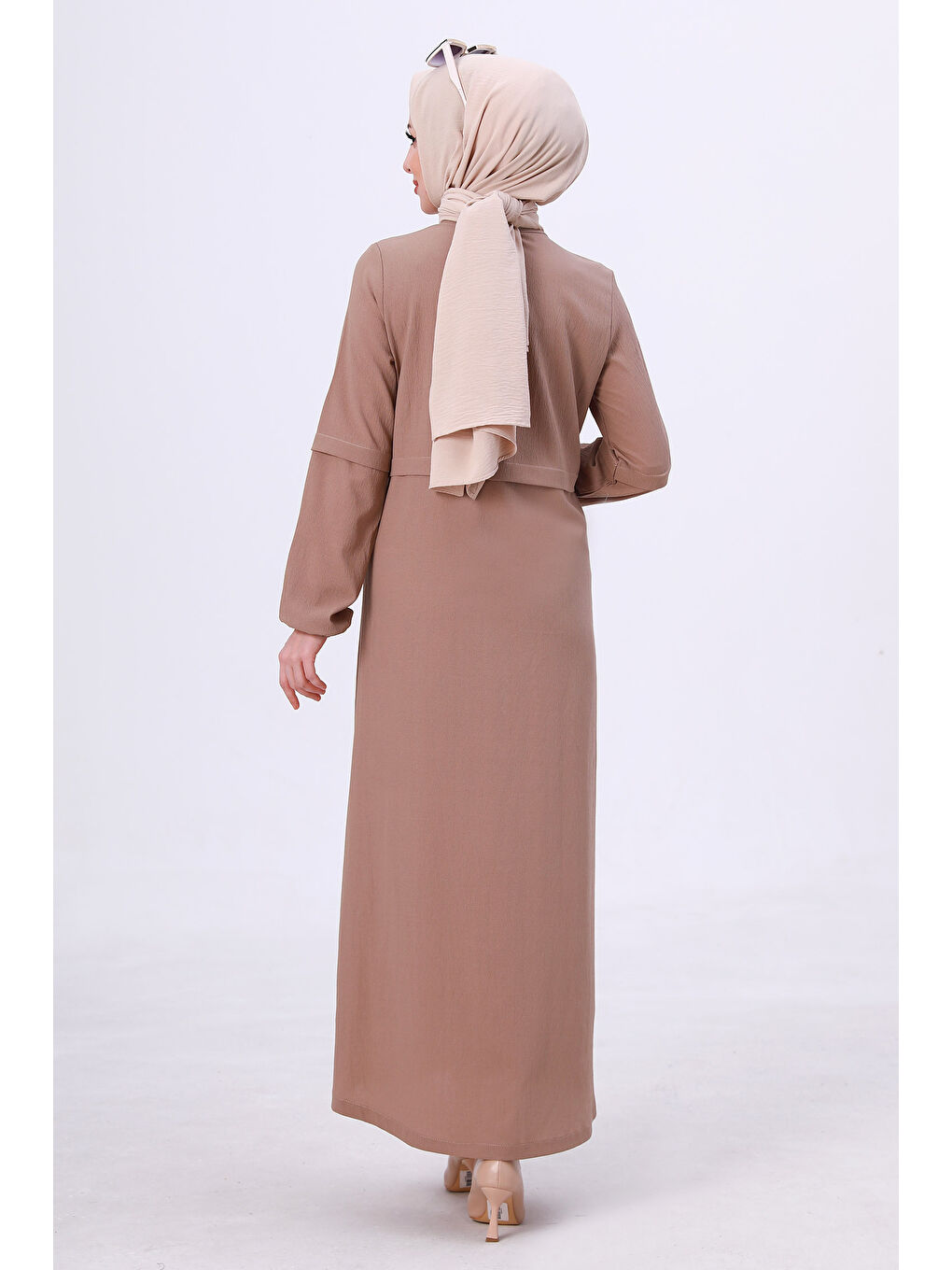 Bej Fermuarlı Kap Vizon - 27072-5