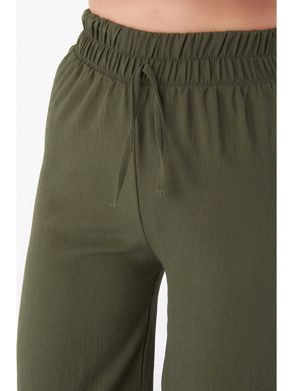 Beli Lastikli Pantolon Haki - 27074-4
