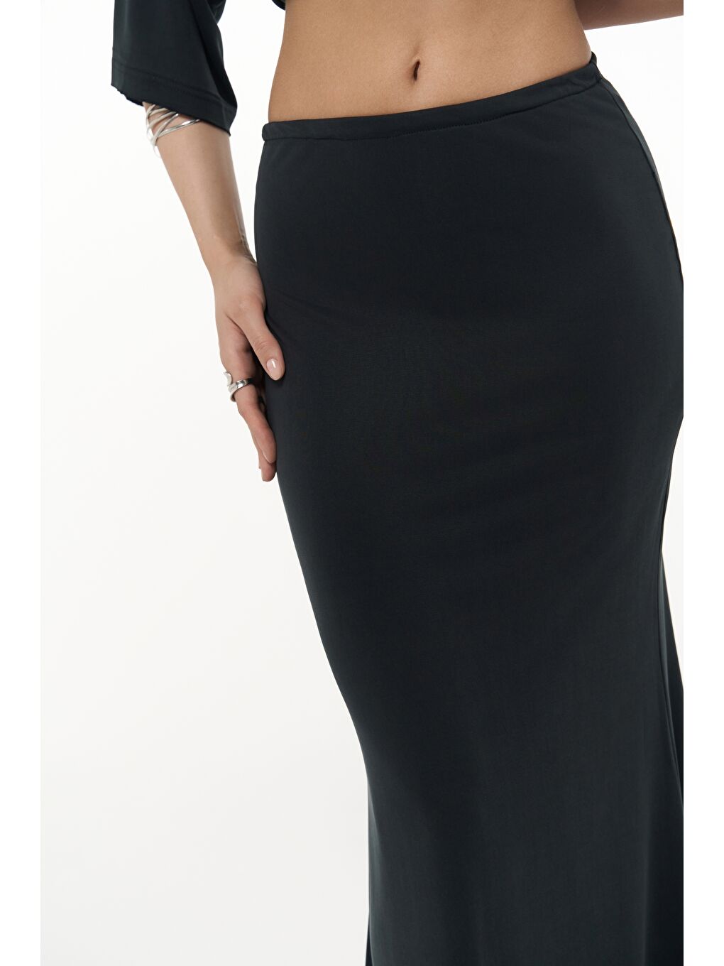 Grazia Siyah T-Shirt Etek Takım-6