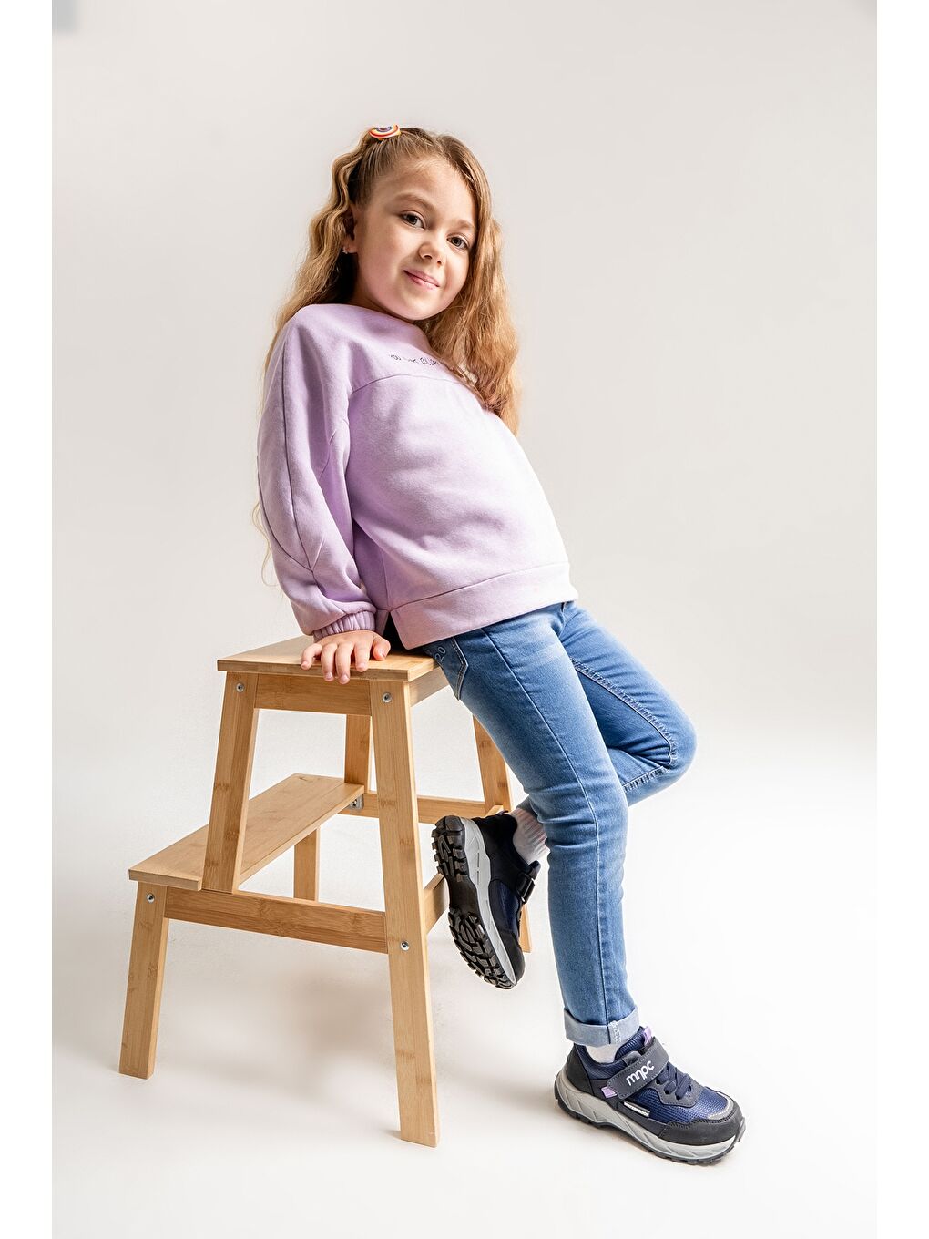 Kız Çocuk Lacivert Su Geçirmez Anatomik Günlük Ayakkabı-2