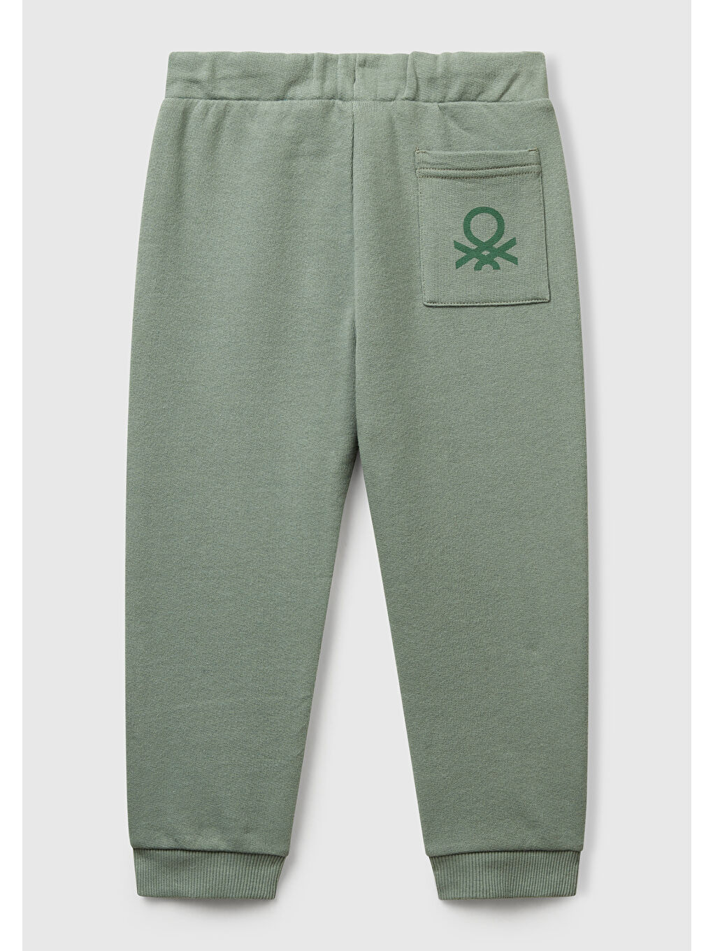 Erkek Çocuk Haki Arka Cebi Logo Eşofman Altı-1