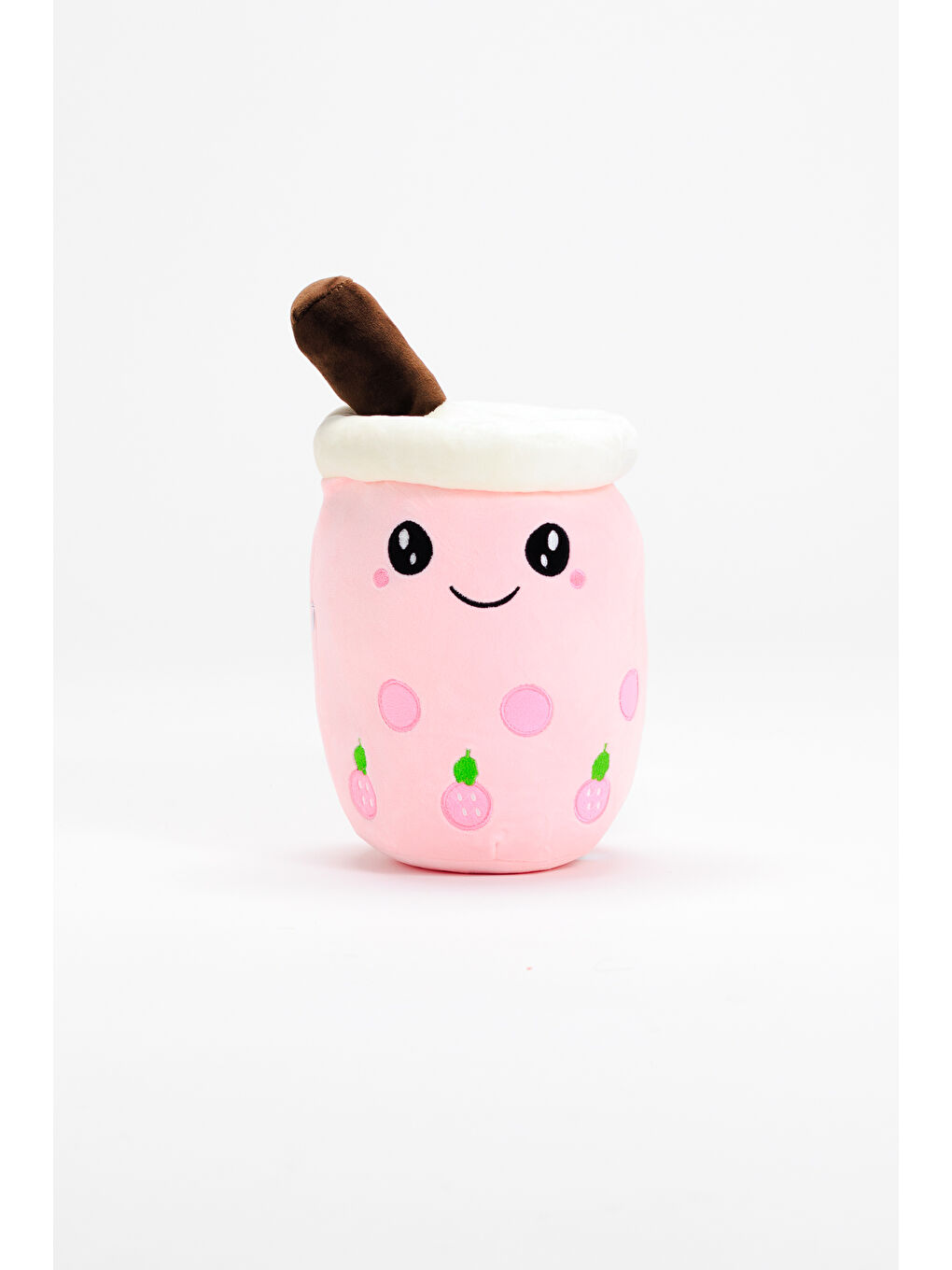 Ecrou Bubble Tea Karakterli Pelüş Dekoratif Yastık 25 x 14 x 17 Pembe - 6