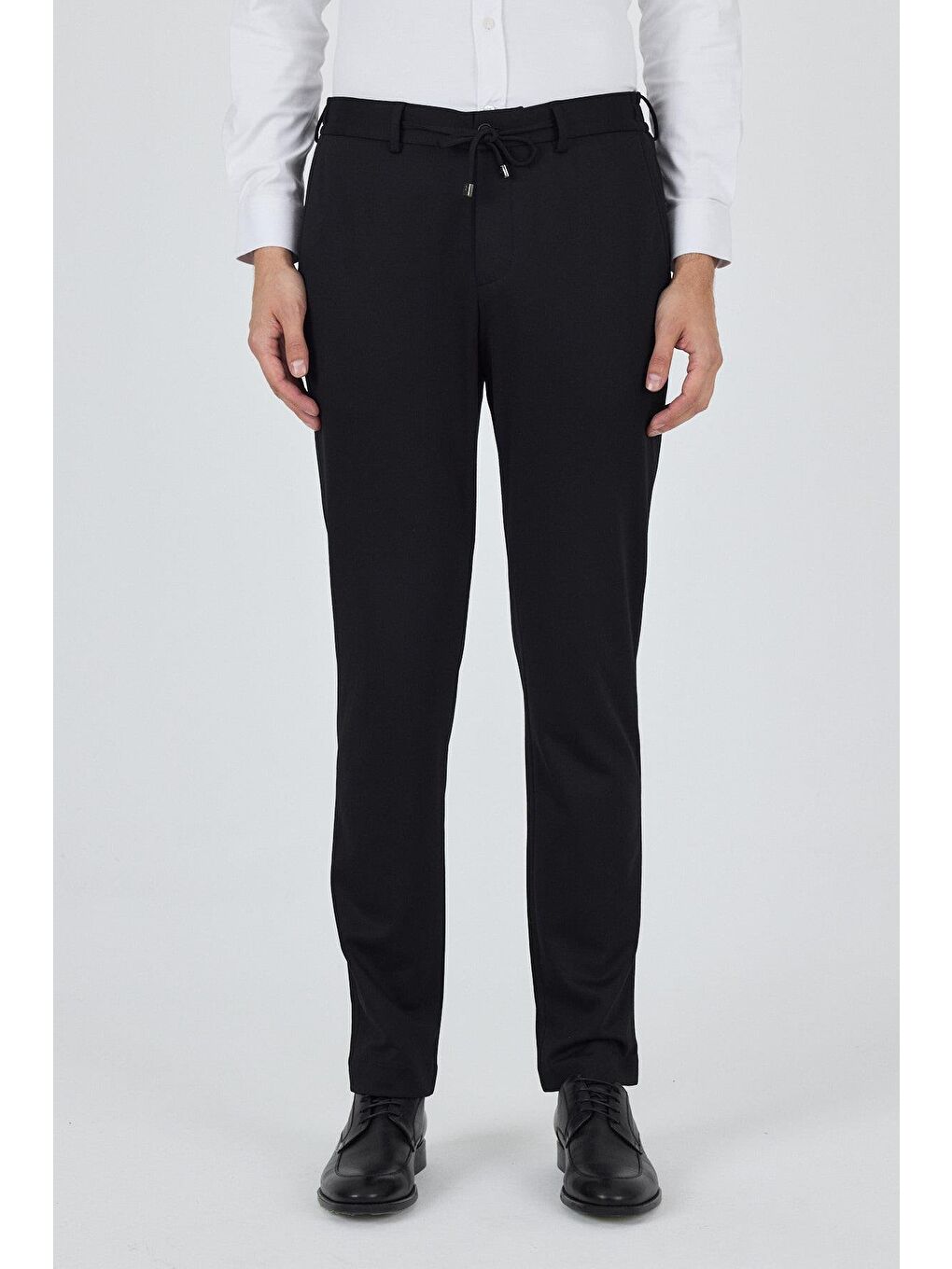 Siyah Esnek Yandan Cepli Casual Slim Fit Pantolon 1003250158