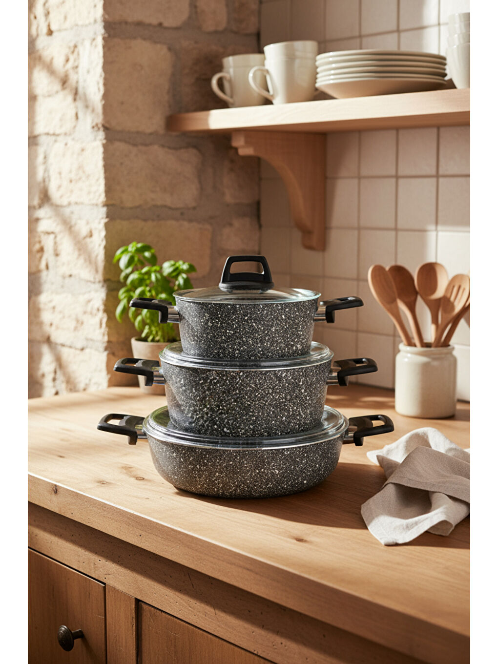 Vormi 7 Parça Tencere Seti Gri-2