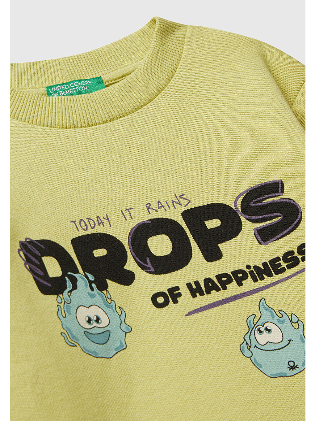 Sarı Erkek Çocuk Hardal Çok Renkli Baskılı Relaxed Fit Sweatshirt-2