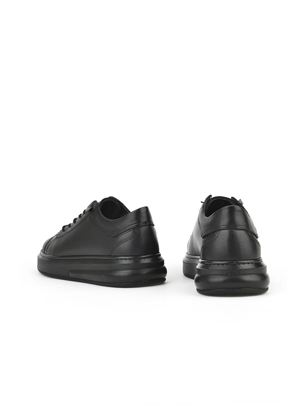 Erkek Hakiki Deri Sneaker 153423Z73 Siyah-2