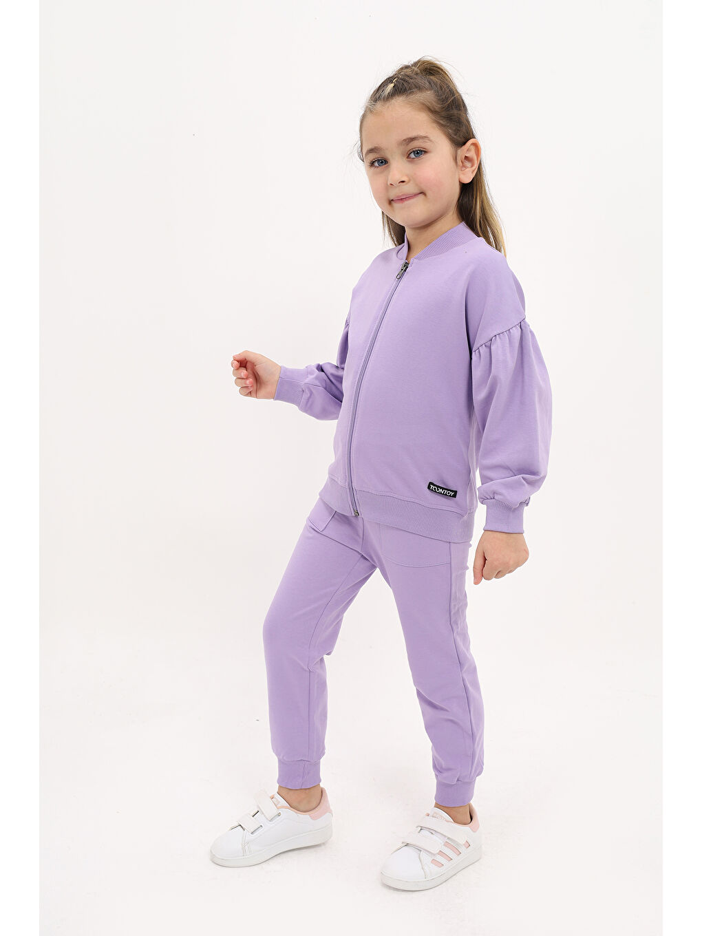 Lila Kız Çocuk Eşofman Takım-1