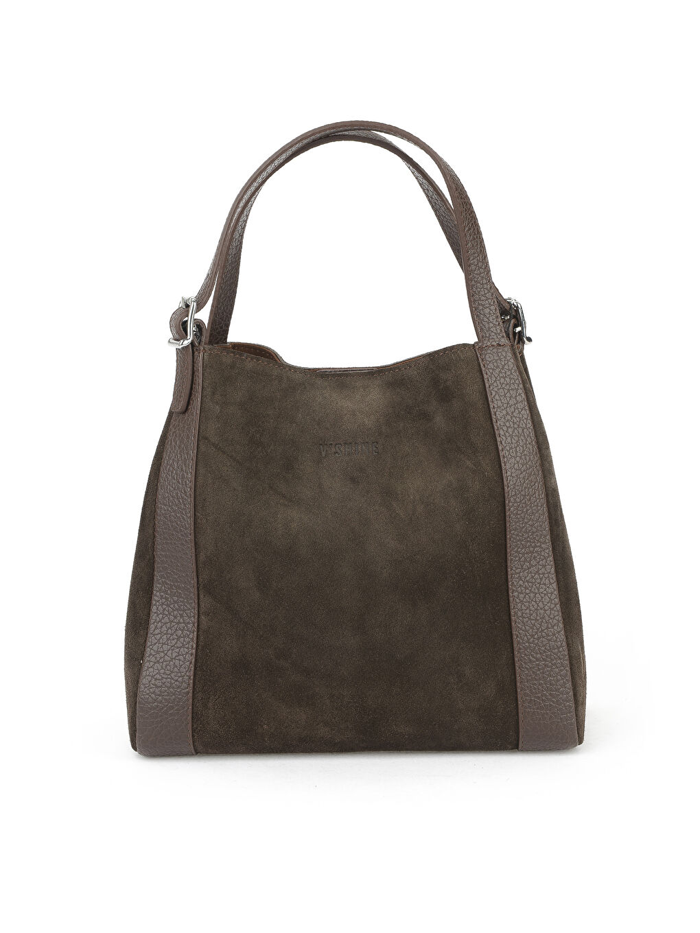 Kahverengi Kadın Hakiki Deri Omuz ve El Çantası 153979Z5012 Kahve