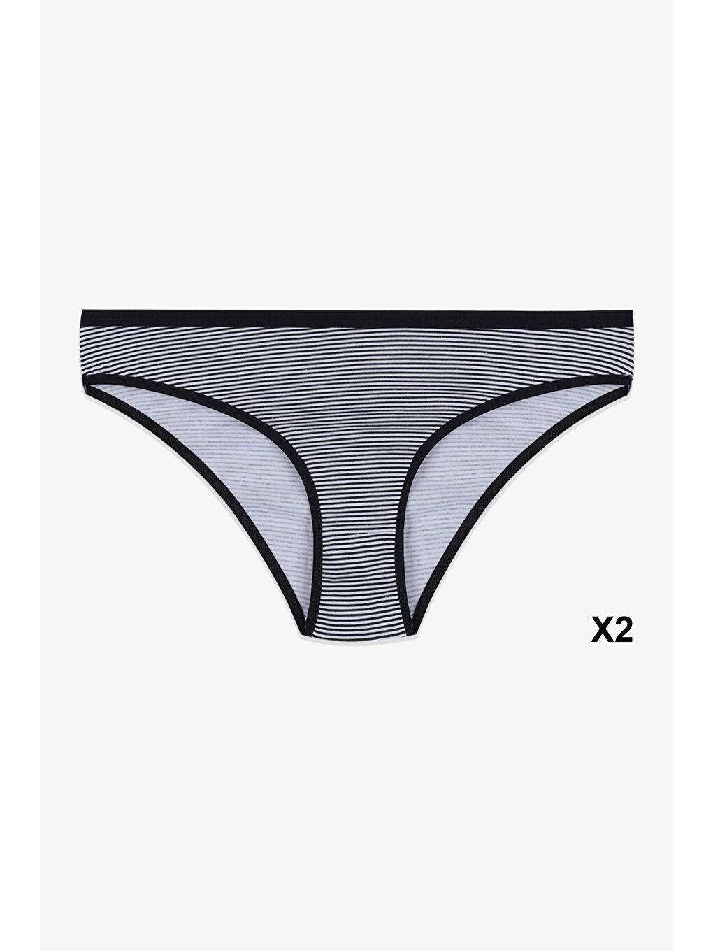 Renksiz Kadın 12'li Pamuklu Desenli Külot-1