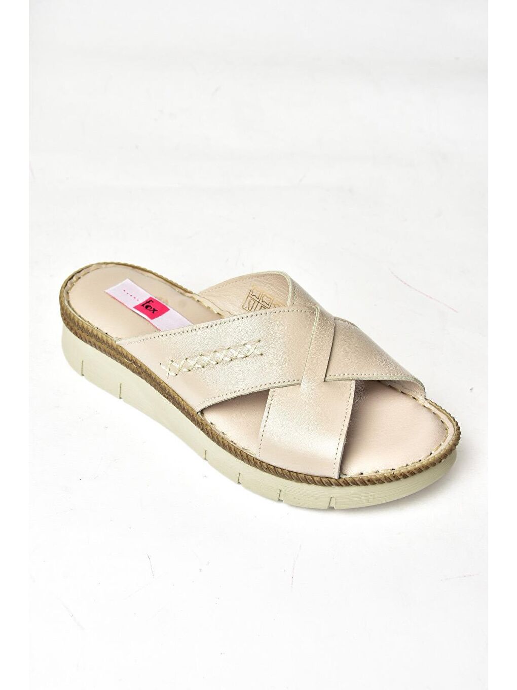 Bej P5401008 Vizon Kadın Terlik-1