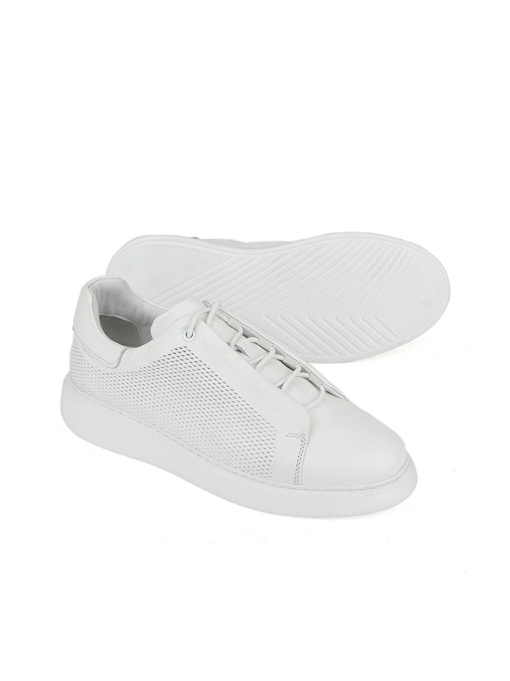 Erkek Hakiki Deri Sneaker 1531026Z8552 Beyaz-3