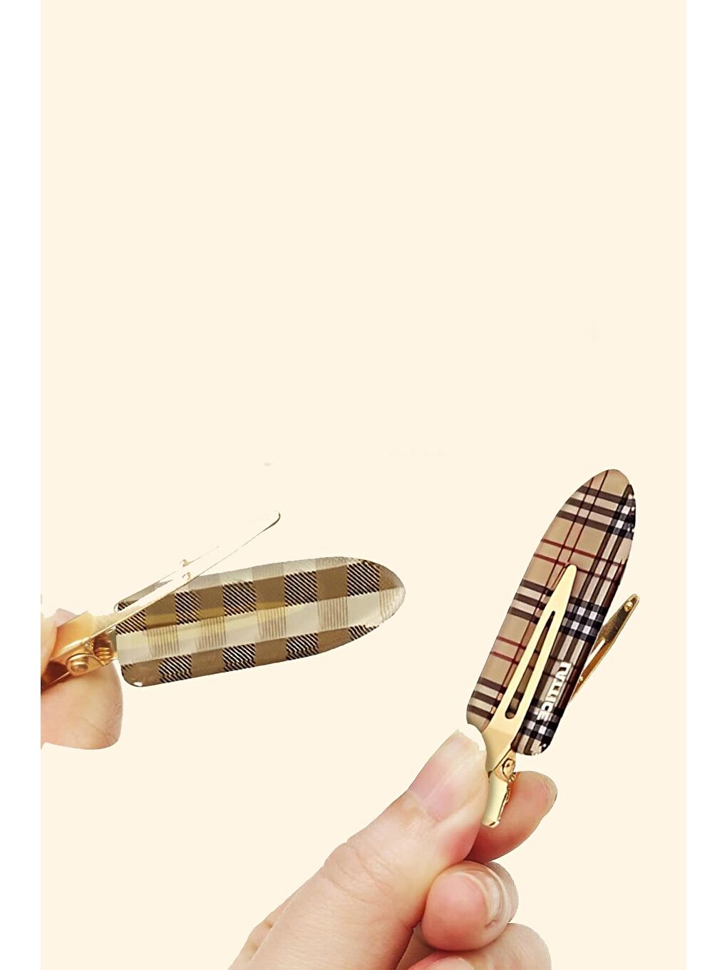 Bordo 2'li İz Yapmayan Klips Toka Seti Pastel Renkler-1