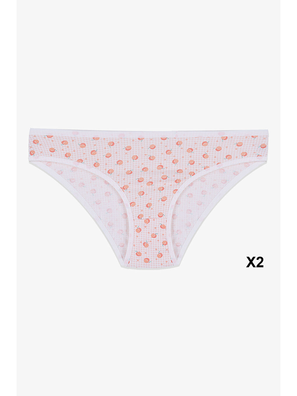 Renksiz Kadın 12'li Pamuklu Desenli Külot-3