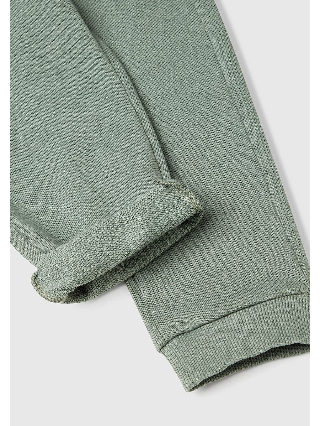 Erkek Çocuk Haki Arka Cebi Logo Eşofman Altı-2