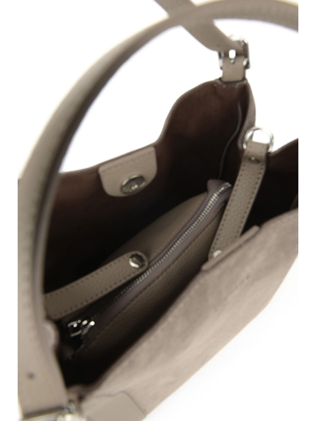 Bej Kadın Hakiki Deri Omuz ve El Çantası 153979Z5012 Kum-3