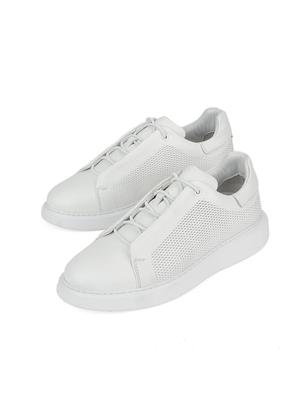 Erkek Hakiki Deri Sneaker 1531026Z8552 Beyaz-4