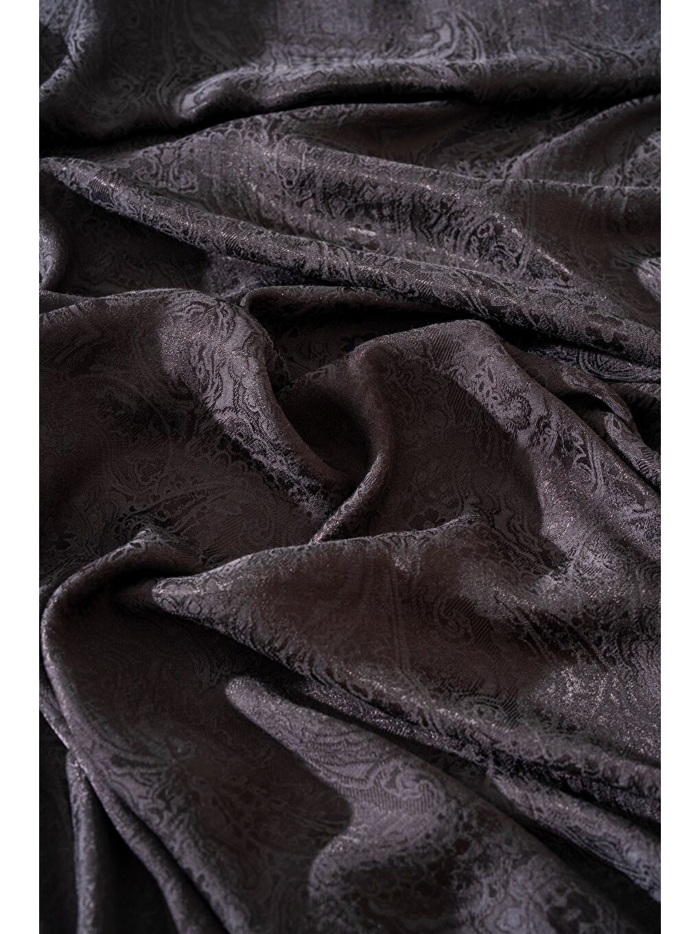 Antrasit Kadın Libissa Modal Floş Şal-1