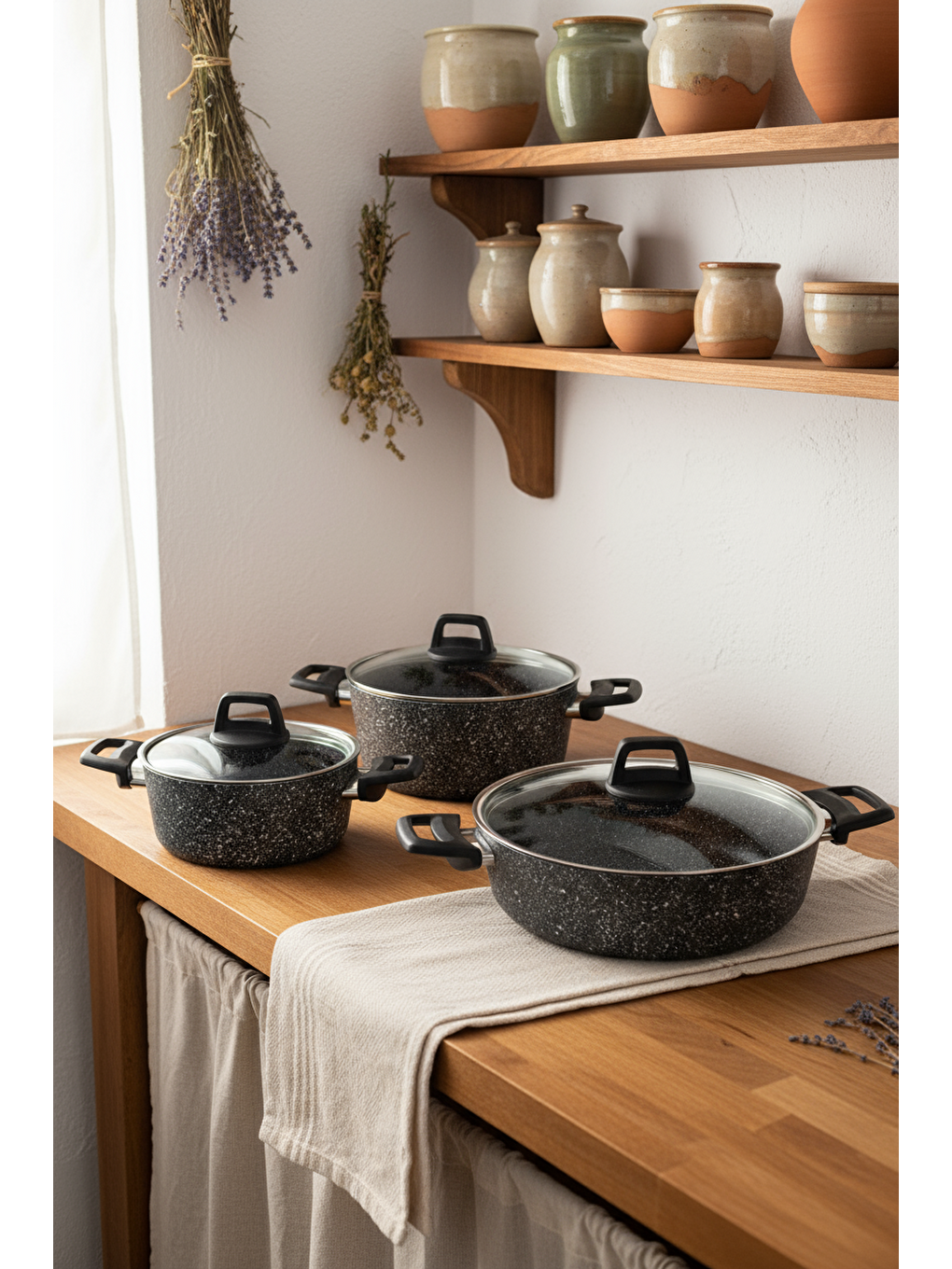 Anita 13 Parça Tencere Seti Gri-2