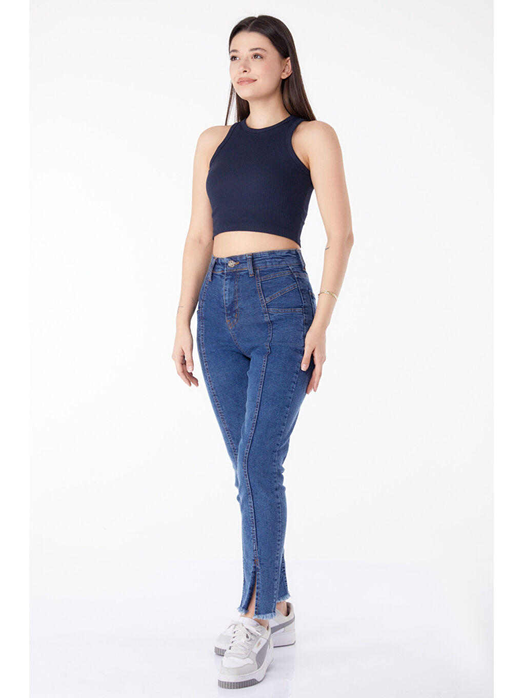 Jean Pantolon Koyu Mavi   11398-7