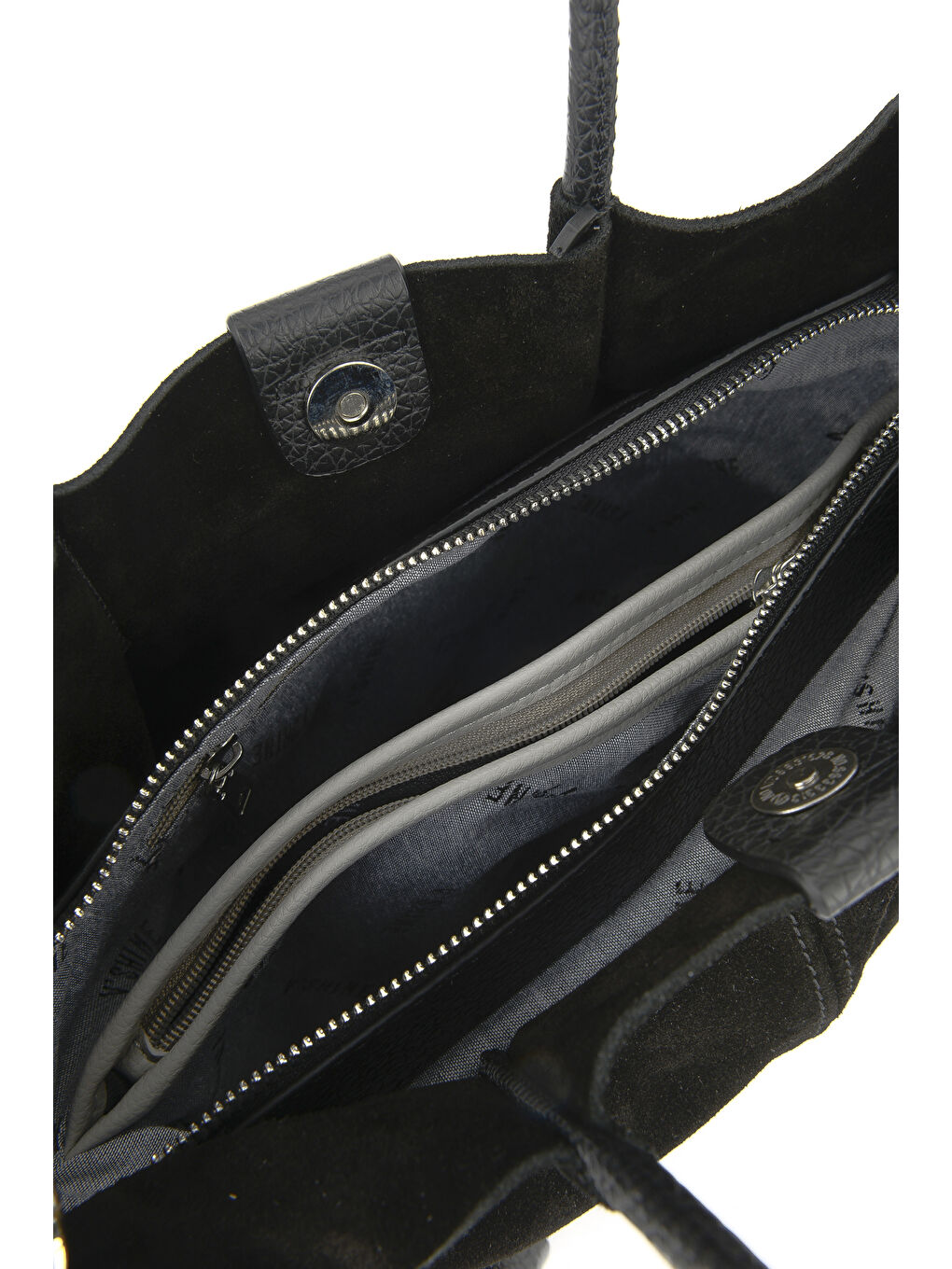 Kadın Hakiki Deri Omuz ve El Çantası 153979Z5010 Siyah-3