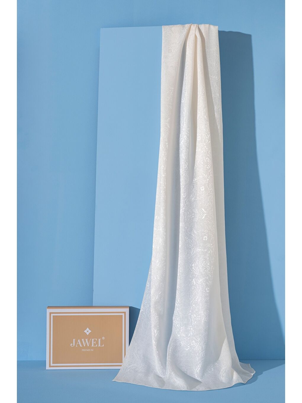 Ekru Kadın Libissa Modal Floş Şal