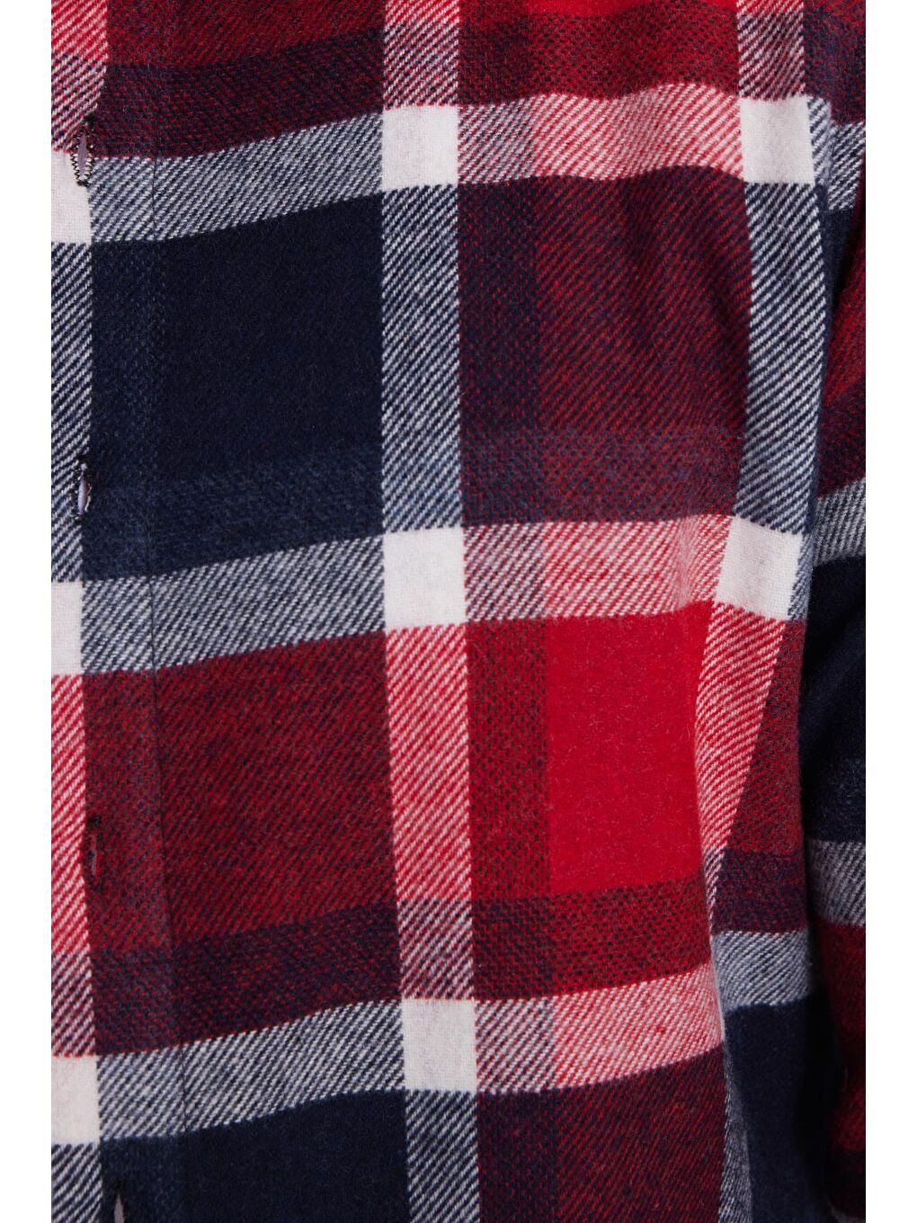 Karışık Erkek Slim Fit Dar Kesim Kareli Kışlık Oduncu Gömlek-4