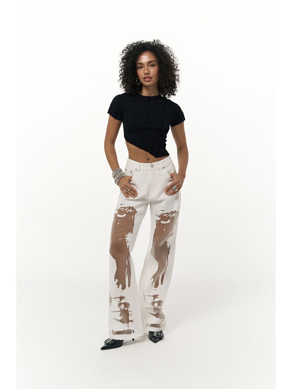 Norris Asimetrik Siyah Crop-2