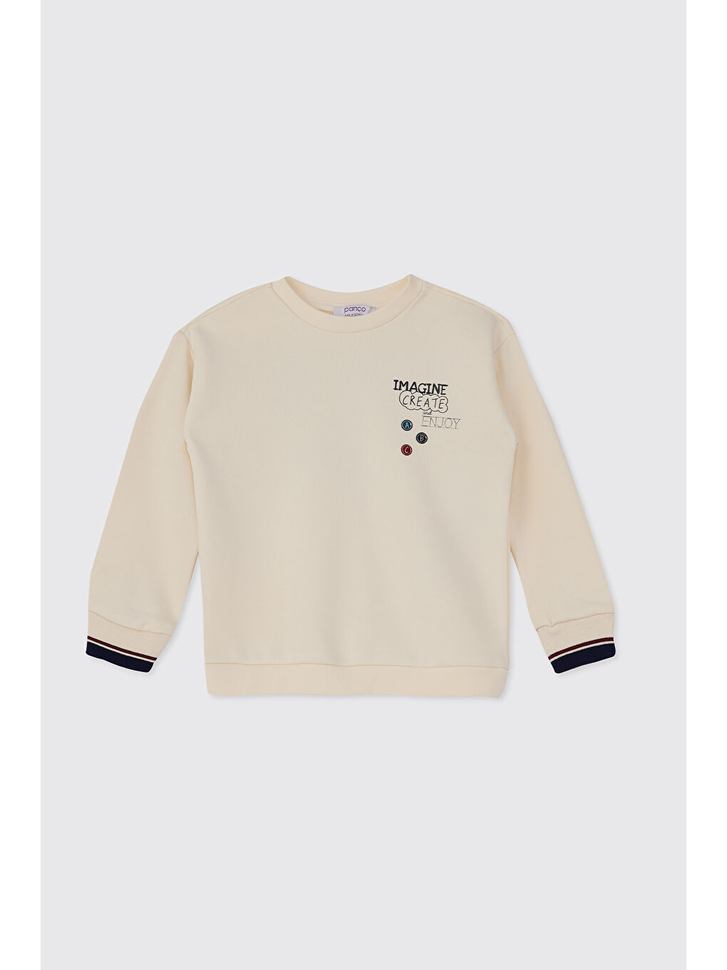 Erkek Bebek Ekru Sweatshirt