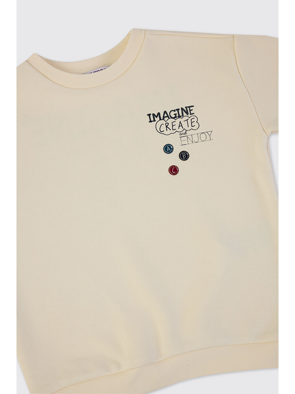 Erkek Bebek Ekru Sweatshirt-2