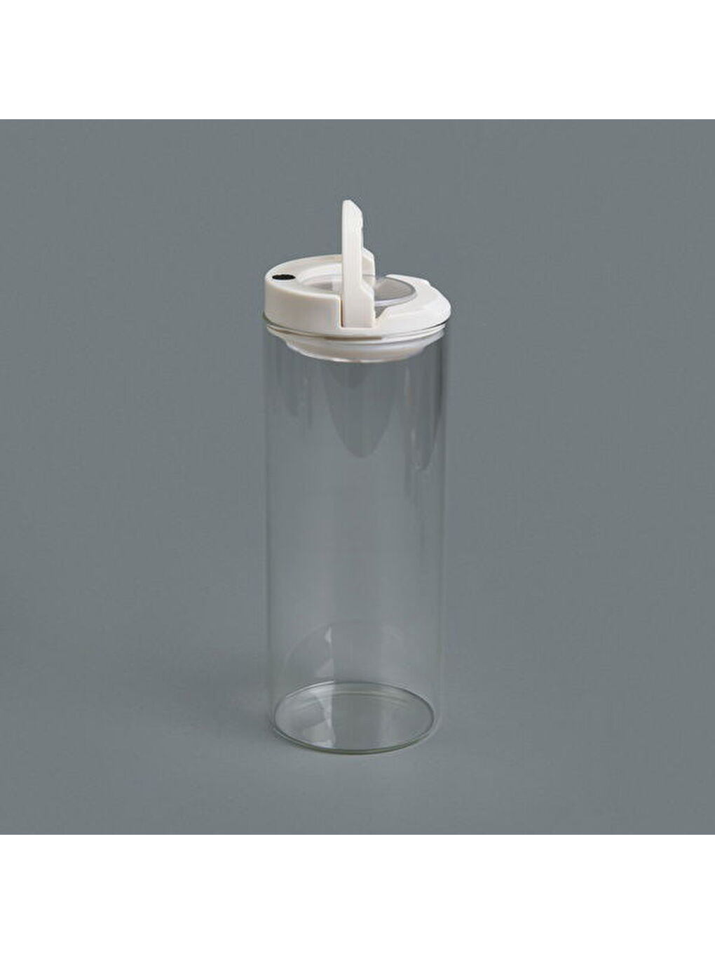 Vakumlu Cam Kavanoz - Şeffaf / Beyaz - 800 ml-2