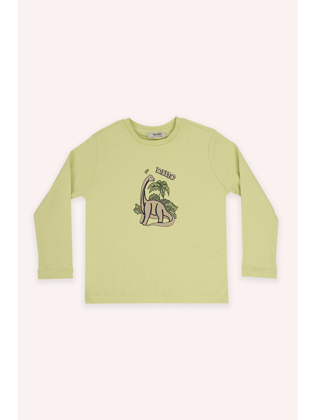 Yeşil Erkek Çocuk Dinozor Baskılı Pijama Takımı