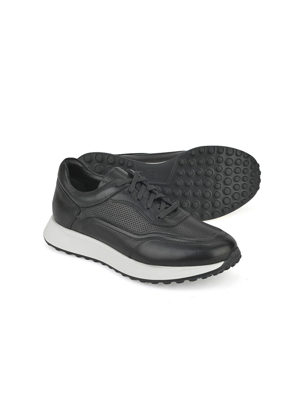Erkek Hakiki Deri Sneaker 1531026Z290 Siyah-3