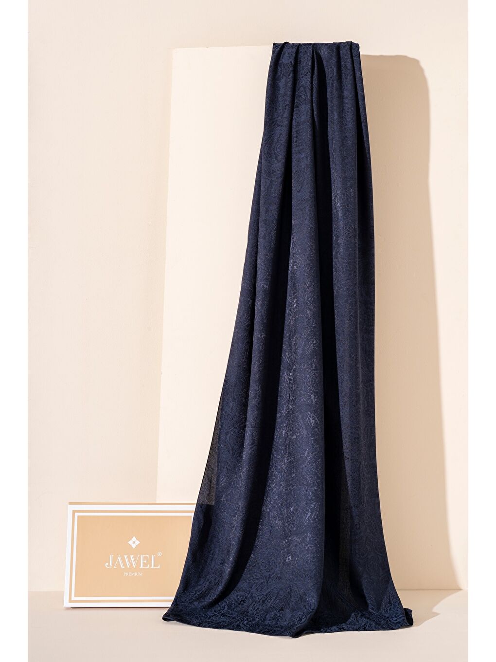 Lacivert Kadın Libissa Modal Floş Şal