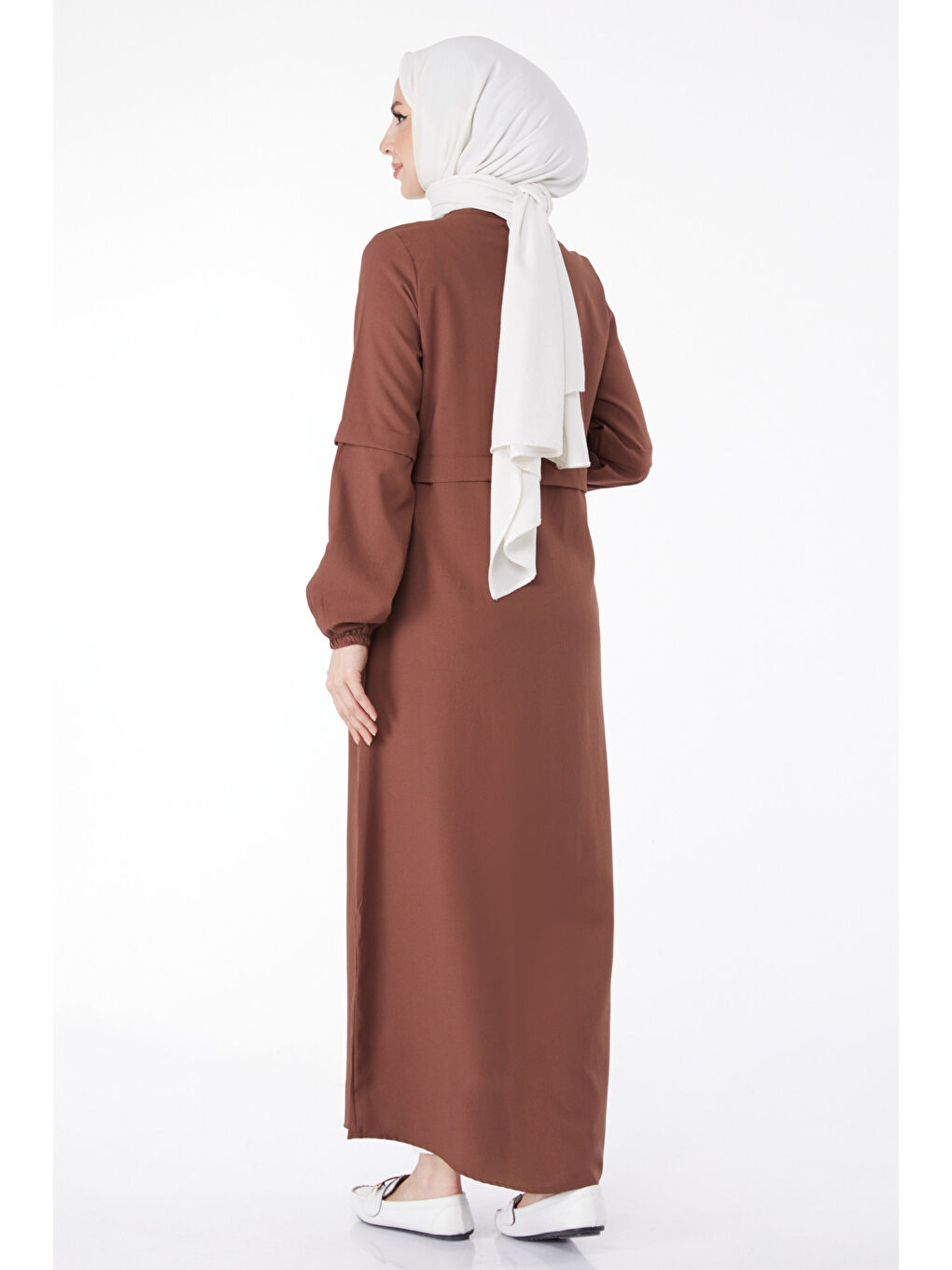 Kahverengi Fermuarlı Kap Kahve - 27072-4