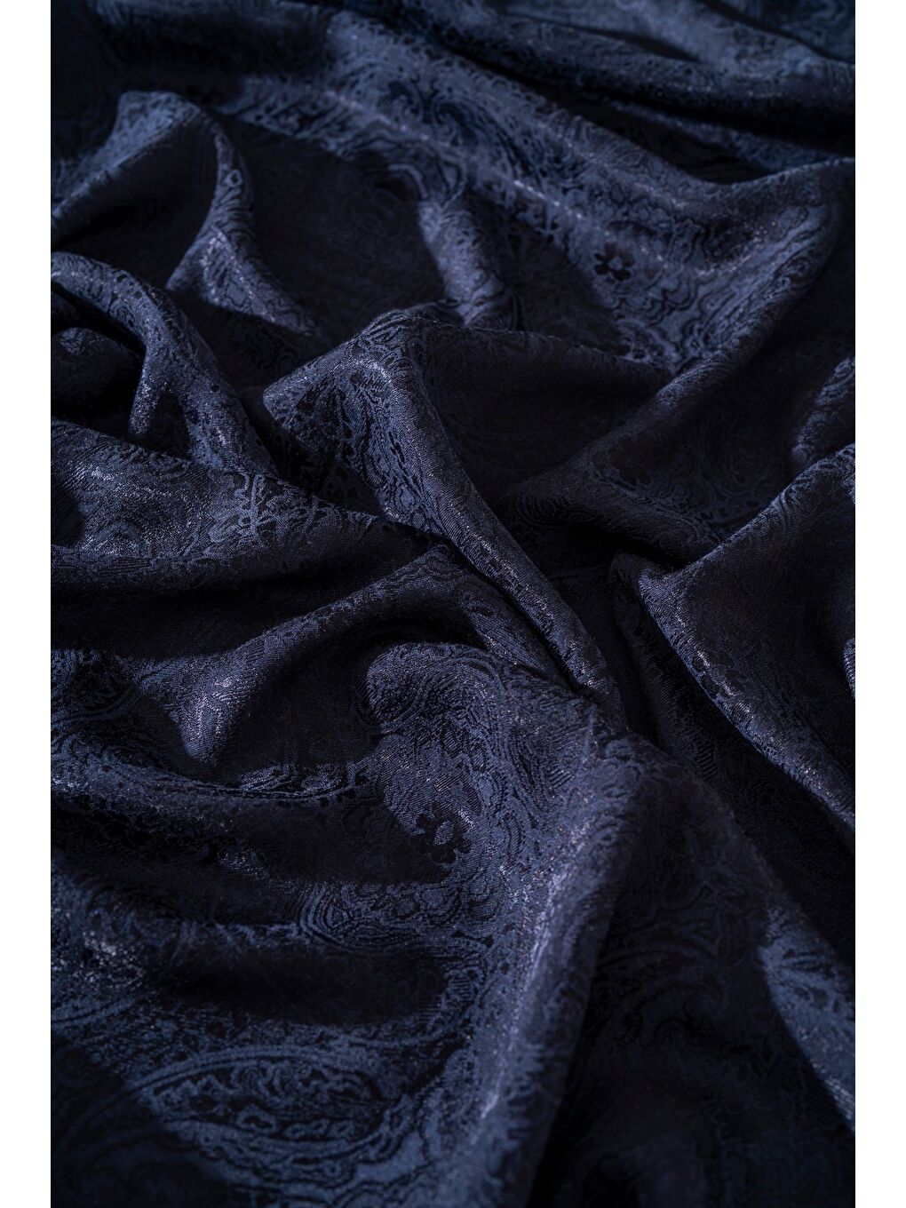 Lacivert Kadın Libissa Modal Floş Şal-1