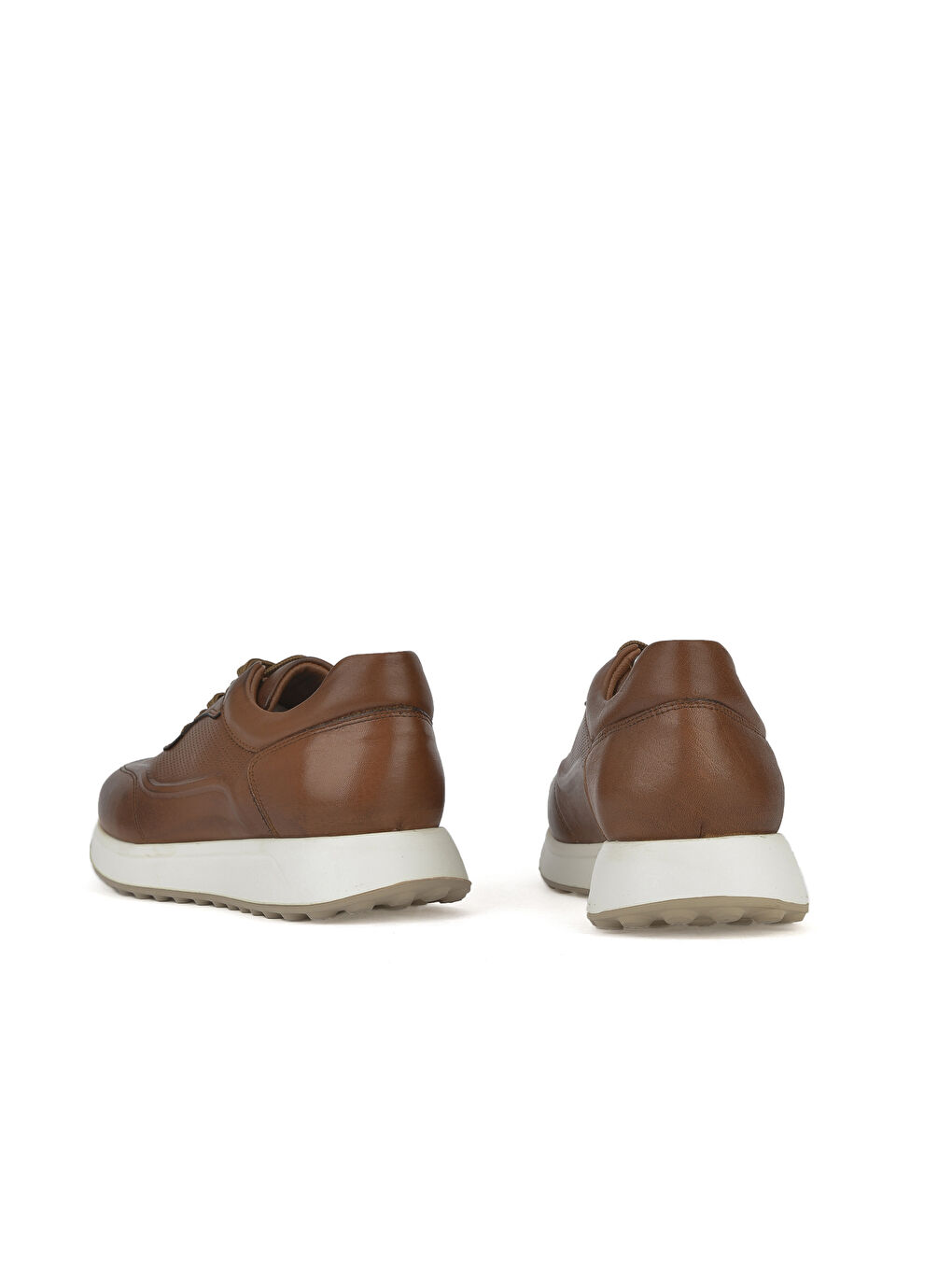 Kahverengi Erkek Hakiki Deri Sneaker 1531026Z290 Taba-2