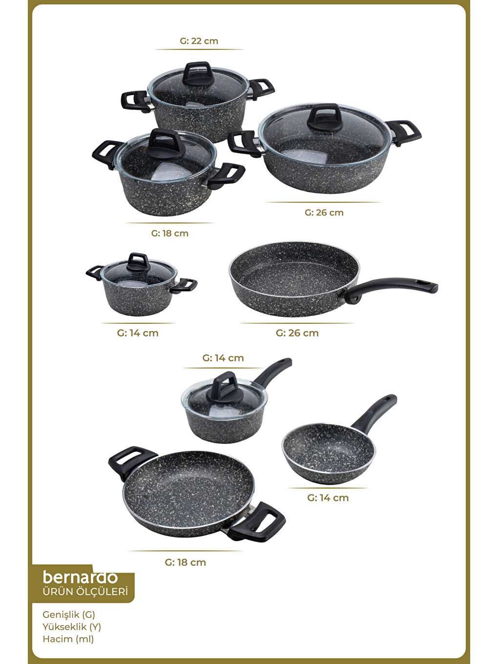 Anita 13 Parça Tencere Seti Gri-7