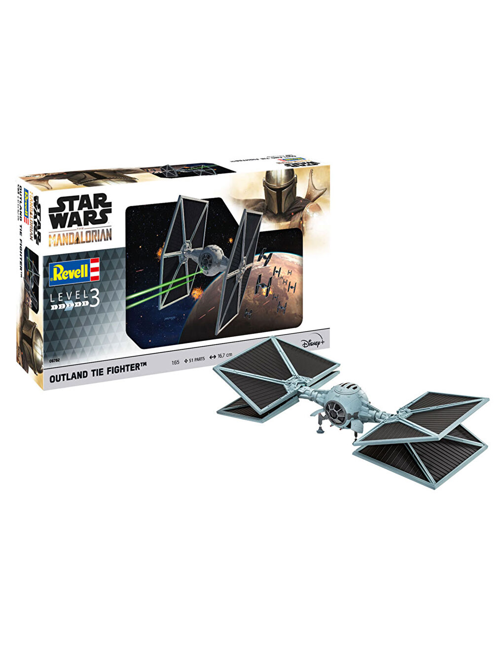 Revell Renksiz Model Kit Star Wars The Mandalorian Outland TIE Fighter 06782