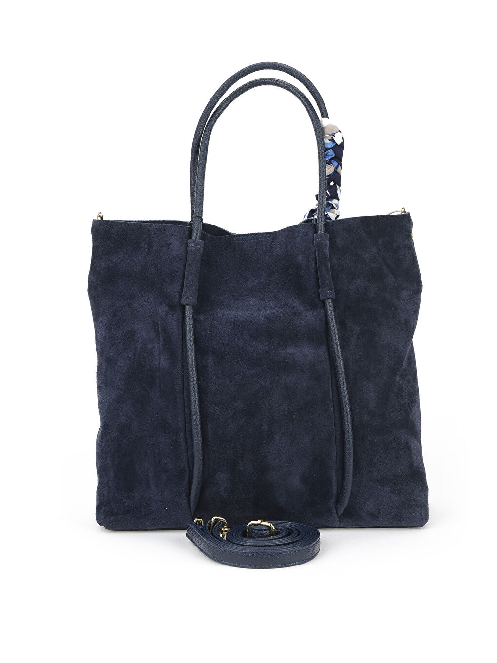 Kadın Hakiki Deri Omuz ve El Çantası 153979Z5013 Lacivert-2