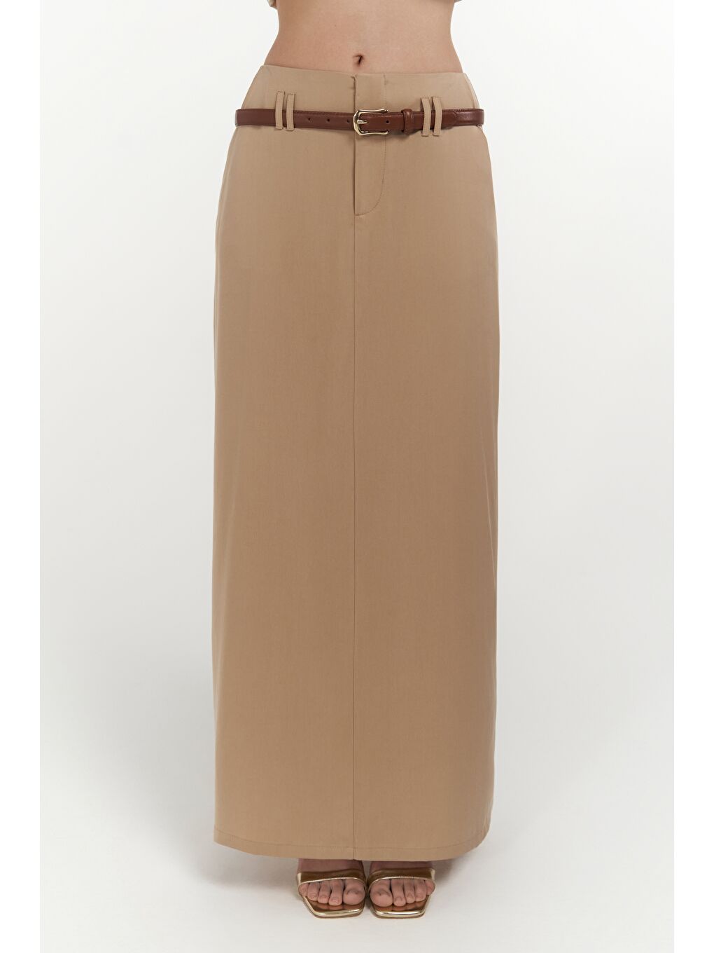 Bej Korben Yelek Etek Vizon Takım-4