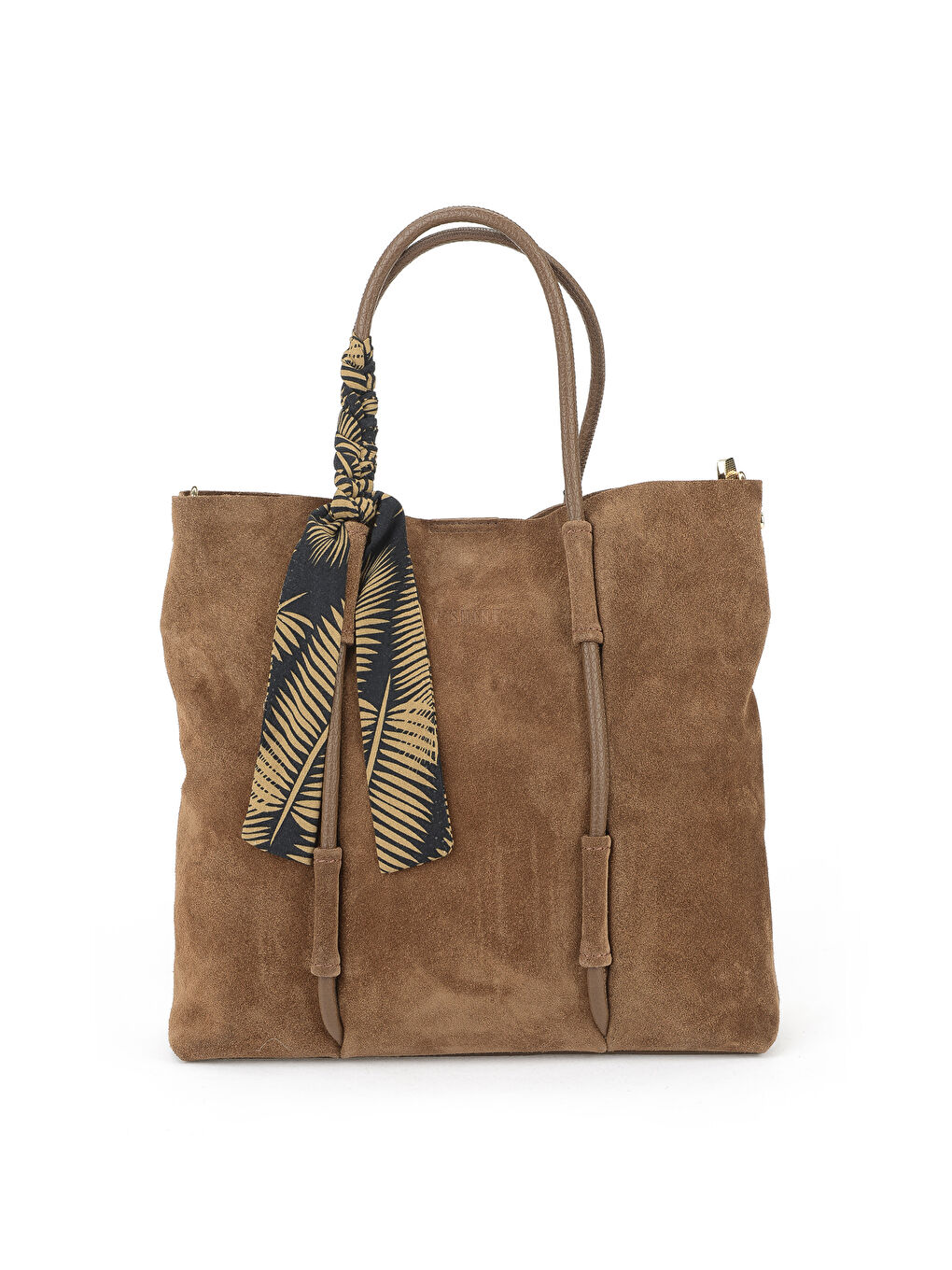 Kahverengi Kadın Hakiki Deri Omuz ve El Çantası 153979Z5013 Açık Kahve