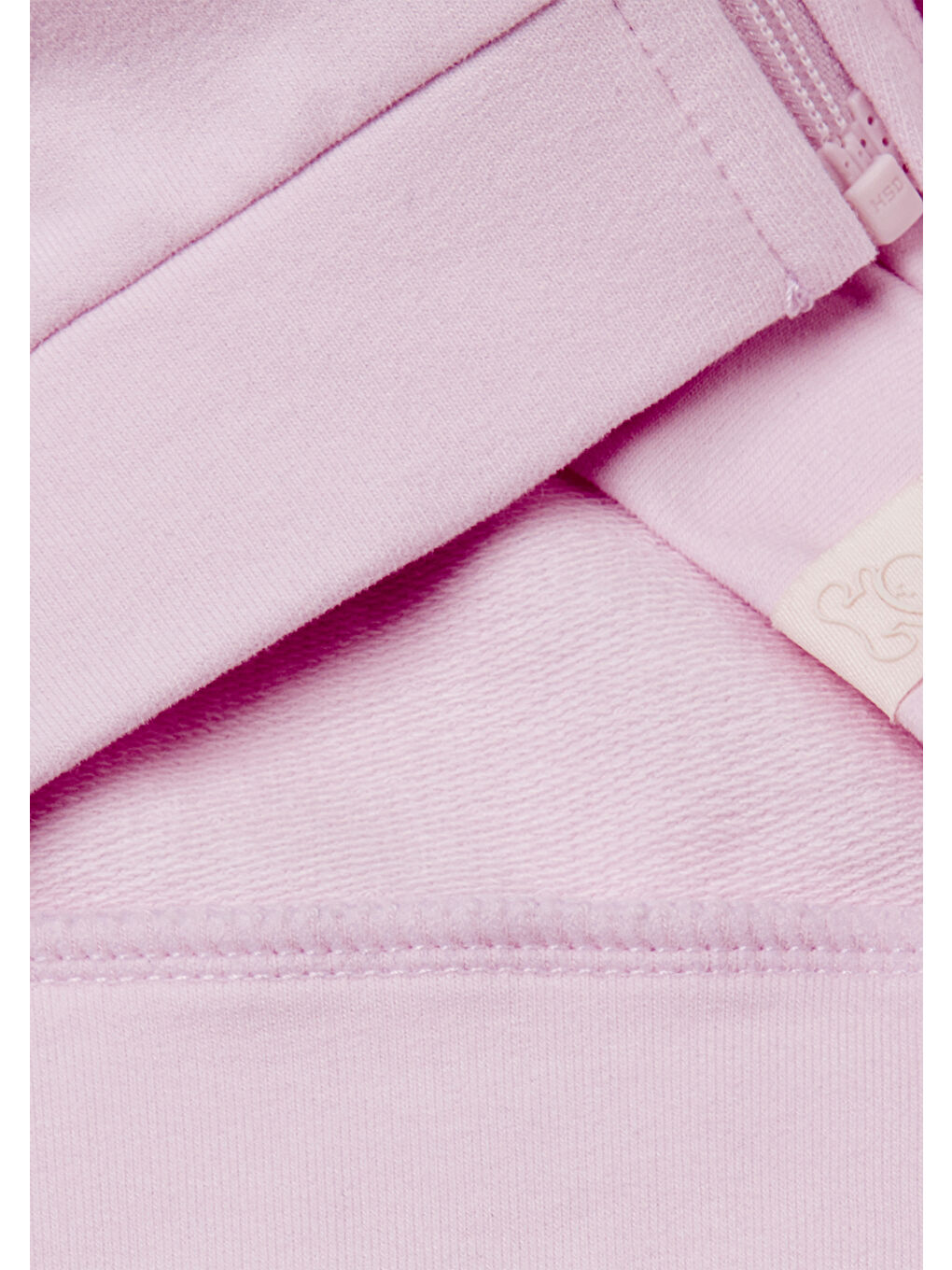 Bebek Lila Logo Etiketli Fermuarlı Kulaklı Kapüşonlu Sweatshirt-2